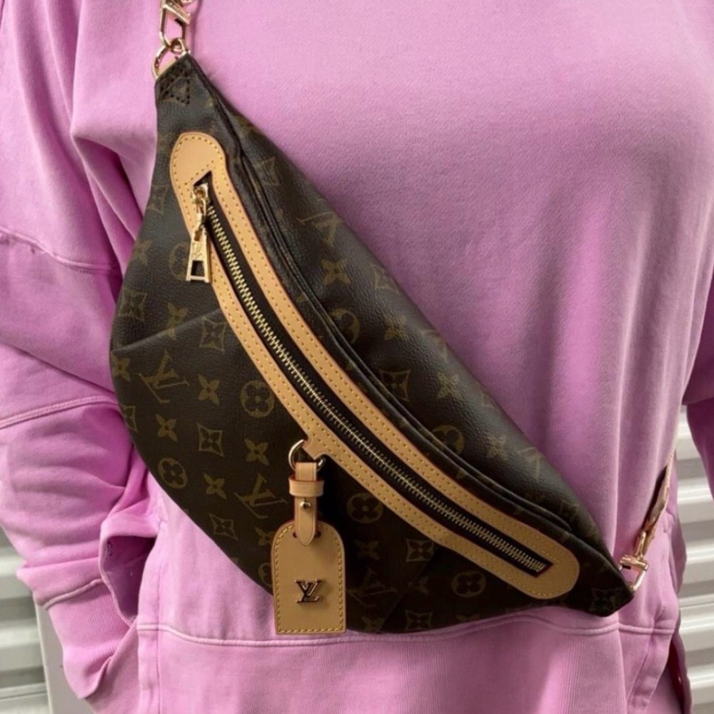 Monogram 🥰Brown and Tan Monogram Bum /Waist Bag‼️